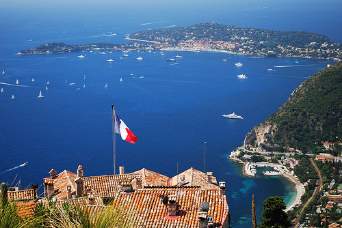 Panorama - The view from Jardin Exotique in Eze by Laurice Photography