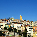 Le village de Gattières et son clocher par bernard.bonifassi - Gattieres 06510 Alpes-Maritimes Provence France