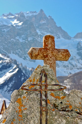 Croix de La Grave... et le massif de la Meije par Titi92.