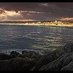 Promenade des anglais illuminée par fduchaussoy - Nice 06000 Alpes-Maritimes Provence France