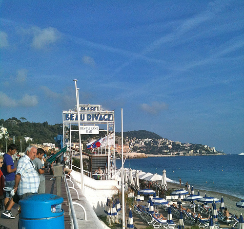 Plage Beau Rivage à Nice par sandersonprovence