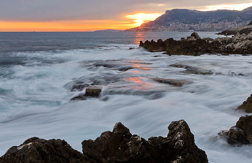 Cap Martin au coucher du soleil by jdufrenoy