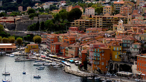 Les immeubles ocre de Villefranche sur Mer par bernard.bonifassi