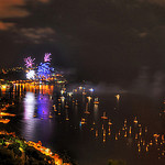 Feu d'artifice du 15 août tiré depuis Saint Jean Cap ferrat par Riccardo Giani Travel Photography - Villefranche-sur-Mer 06230 Alpes-Maritimes Provence France