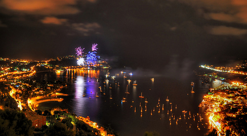 Feu d'artifice du 15 août tiré depuis Saint Jean Cap ferrat par Riccardo Giani Travel Photography