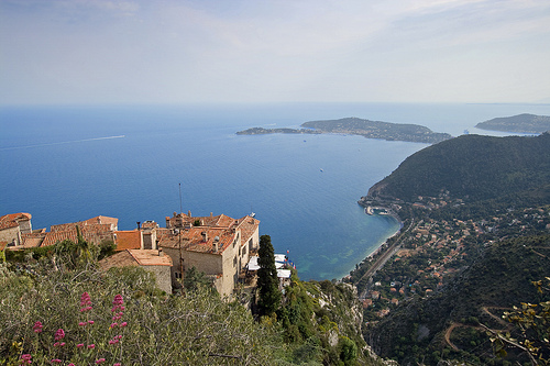 Seascape - View of Èze and Mediterranean Sea by skyduster4