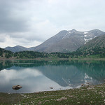 Lac d'Allos, le Mont Pelat et le refuge by Hélène_D - Allos 04260 Alpes-de-Haute-Provence Provence France