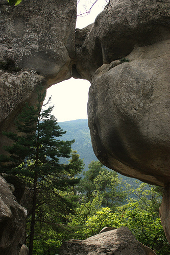 Hiking through the sandstone rocks (Grès d'Annot trail) by Sokleine