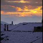 Toits enneigés de Digne les Bains par Michel-Delli - Digne les Bains 04000 Alpes-de-Haute-Provence Provence France