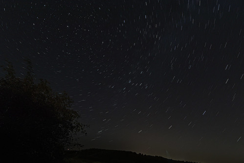 Star trails at Saint-Michel l'observatoire by Christopher Kimble