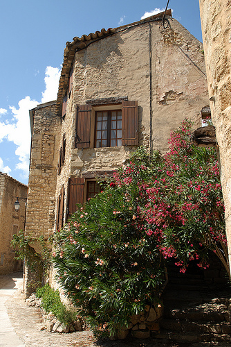 Maisons dans le village de Lurs en Haute-Provence by Michel Seguret