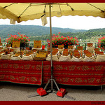 Marché Provençal à Moustier Sainte Marie by Sylvia Andreu - Moustiers Ste. Marie 04360 Alpes-de-Haute-Provence Provence France