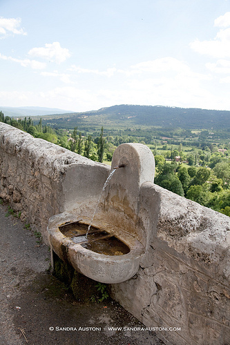 Fountain with a view by Belles Images by Sandra A.