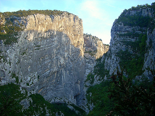 Gorges du Verdon : Le couloir Samson, vu du Point-Sublime par nosilvio