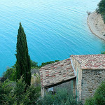 Vue plongeante sur le Lac de Sainte-Croix by Margotte apprentie naturaliste 2 - Sainte Croix du Verdon 04500 Alpes-de-Haute-Provence Provence France