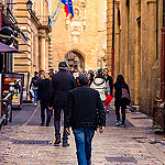 Rue piétonne au centre d'Aix by Eduardo Guerra Claros - Aix-en-Provence 13100 Bouches-du-Rhône Provence France