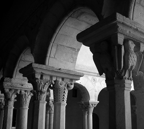 St Sauveur Cloister : Romanesque by perseverando