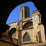 St Sauveur Cathedral from the cloisters by perseverando - Aix-en-Provence 13100 Bouches-du-Rhône Provence France