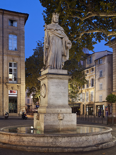 King Rene Fountain, Aix-en-Provence by philhaber