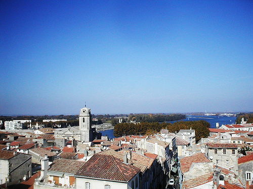 Vue sur Arles depuis les arènes par larcher29