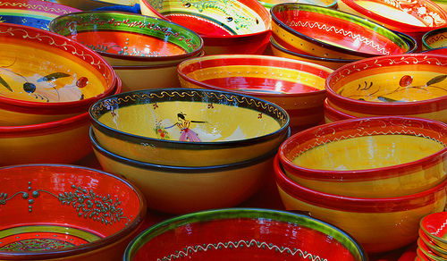 Provencal bowls - ceramic dishes by fiatluxca