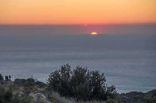 Couché de soleil sur la route des crêtes par feelnoxx