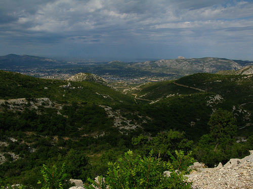 Marseille vue du col de l'Espigoulier by Ackteon