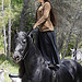Woman standing on horse par PDGalvin - La Bouilladisse 13720 Bouches-du-Rhône Provence France
