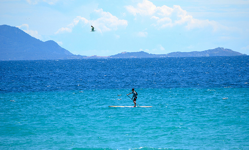 Bonheur en bleu... Paddleboard par FranceParis92