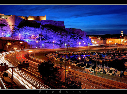 Fort Saint-Nicolas de nuit à Marseille par Fredorod