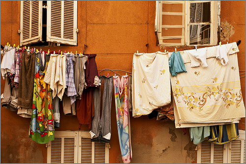 Marseille rustique : linge à sécher by jenrif