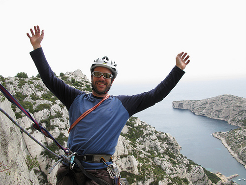 Leaning into the void - Calanques de Morgiou by schoeband