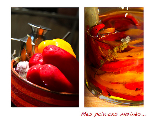 Poivrons marinés... homemade marinated peppers par Fanette13