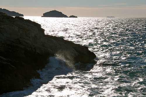 Rivage en contre jour par Fanette13