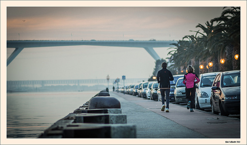 Jogging du soir par Alain Taillandier