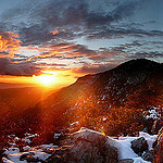 Coucher de soleil depuis le Baou Nègre par bruno Carrias - Puyloubier 13114 Bouches-du-Rhône Provence France