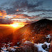 Coucher de soleil depuis le Baou Nègre by bruno Carrias - Puyloubier 13114 Bouches-du-Rhône Provence France