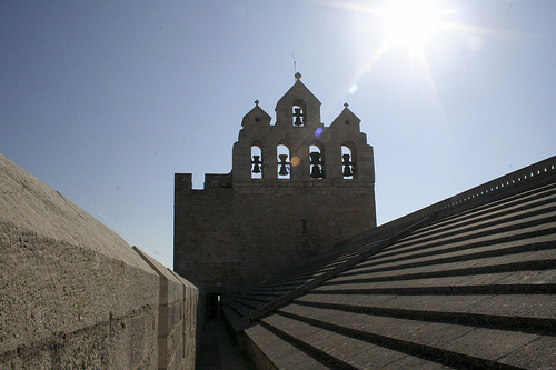 On the Church Roof of Saintes Maries de la Mer by Elmo Blatch