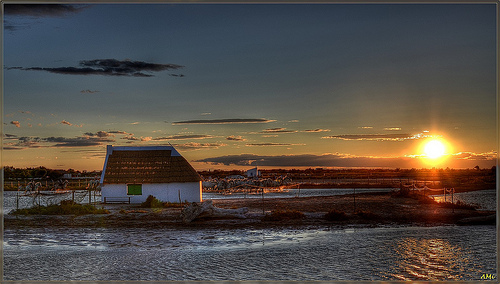 Sunset - Songe d'une nuit en Camargue by amcadweb