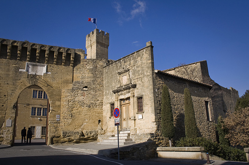 Entrée du Château de L'Emperi par cpqs