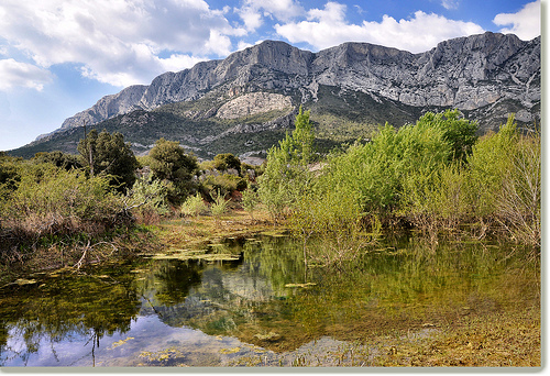 Reflets - Barre du Cengle - Sainte-Victoire (13) by Charlottess