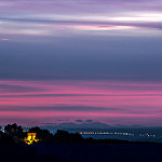 Ciel Coloré et Canigou au loin vu de la Chaberte par bruno carrias - St. Esteve Janson 13610 Bouches-du-Rhône Provence France