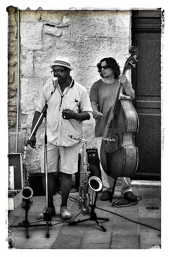 Artistes de rue - musiciens par Spirit of color