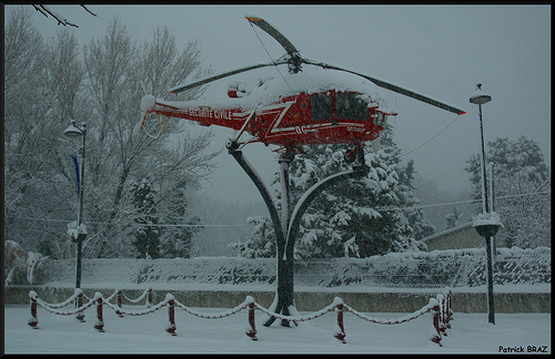 Saint-Victoret sous la neige par Patchok34