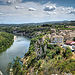 Vu sur le village d'Aiguèze et l'ardèche par deltaremi30 - Aigueze 30760 Gard Provence France