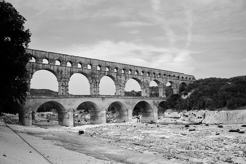 Aqueduc : Pont du Gard de Remoulins par Cilions