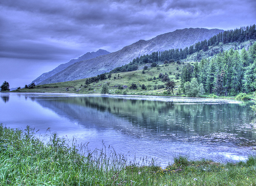 Lac de Barbeyroux, douceurs en bleu et vert par K€TJ