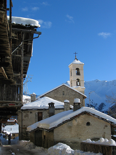 Saint-Véran sous la neige par Juan_Sanchez