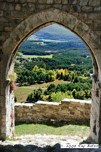 View from Bargeme Castle - Provence by Clockographer