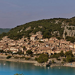 Le calme de Bauduen devant le lac par Matiou83 - Bauduen 83630 Var Provence France